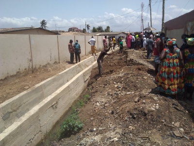 LaDMA, La Traditional Council and MCE Hon. Solomon Nikoi Inspects  Ongoing Projects at La