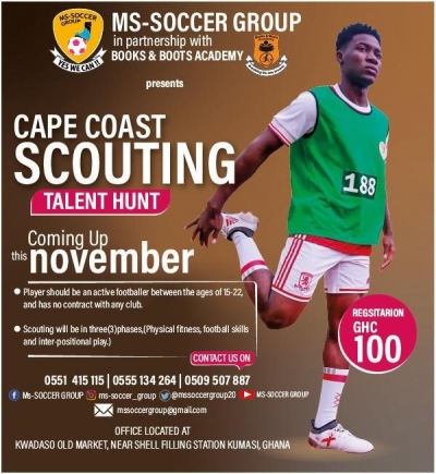 MS Soccer Talent Hunt slated for Cape Coast And Elmina
