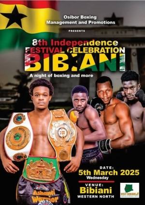 Osibor Promotions takes professional boxing to Bibiani Community Center on March 5