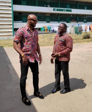 Jamaican Olympian Asafa Powell pledges to help secure tartan tracks for Amasaman OlympiAfrica Sports project - President of GOC
