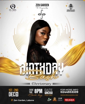 Flawless, Adaha Band, Kwan Pa, EL, Efya And Others To Thrill At Zen Garden On December 1 and 2