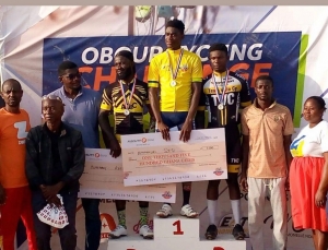 Emmanuel Sesi, Crowned The Overall Winner Of 2024 Obour Cycling Challenge