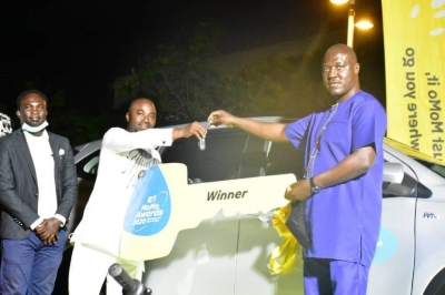 Best MTN Momo Agent For South East Drives Home Brand New Toyota Rush As His Prize