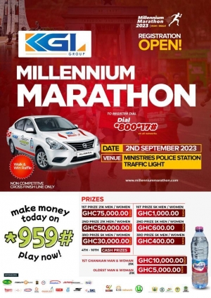 Millennium Marathon hits Accra on September 2 with whopping 75,000ghc at stake for winners