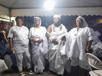 Naa Sei Okropong 1 (Madam Gloria Commodore) and other Nii Mensah Kanlow We elders outdoored