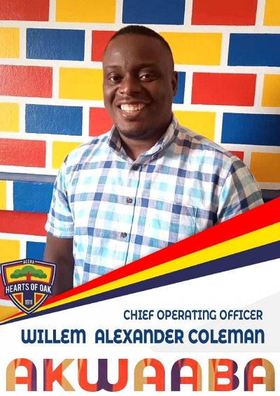 Willem-Alexander Coleman Appointed As Hearts of Oak New Chief Operations Officer