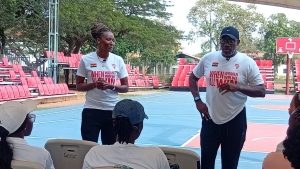 Giants of Africa support female basketball coaching in Ghana