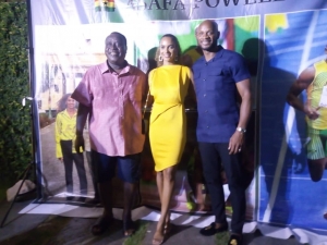 Mr. and Mrs. Asafa Powell display dancing skills at Anfield