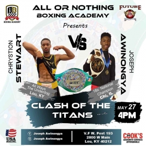 Joseph Awinongya fights in Kentucky