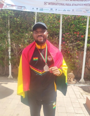 Edmund Govina Wins Bronze in Discus Throw Para Athletics Grand Prix at Morocco