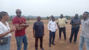 Asafa Powell pays working visit to Olympi Africa Center For Youth Sports Excellence At Amasaman
