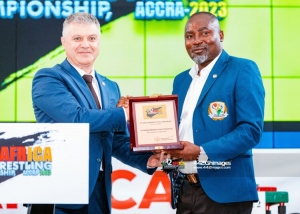 World Armwrestling Federation honours Charles Osei Asibey for massive development and promotion of sport in Africa