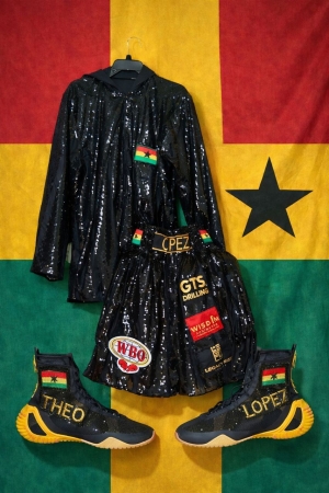 WBO Global Champion Theophilus Allotey's kit: Hope of the Black Star of Africa