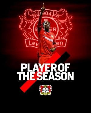 Dutch-born Ghanaian Jeremie Frimpong crowned Bayer Leverkusen Player of the Season