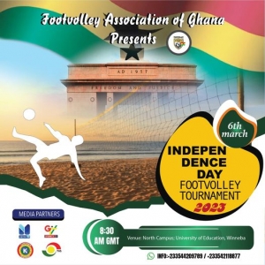Independence Day Footvolley Tournament on 6 March, 2023 at University of Education Winneba