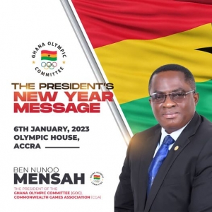 President of the Ghana Olympic Committee&rsquo;s New Year 2023 Message