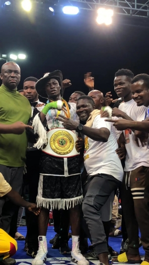 Boxing Coach Ebenezer Adjei wins five titles on one night - Box Office Bill