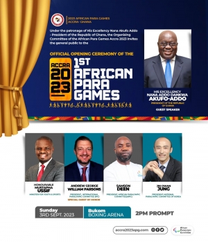President Akufo-Addo to open first African Para Games in Accra