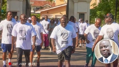 Chief Of Staff Julius Debrah Leads Walk In Honour Of Late Ade Coker