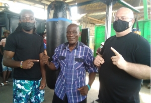 American Ghanaian Boxer Eslih Owusu Visits Roots To Gather Support
