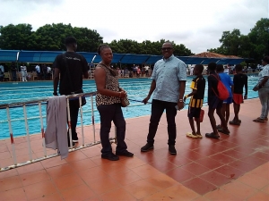 Dr. Kwaku Ofosu - Asare inspires Ghana Swimmers at National Open