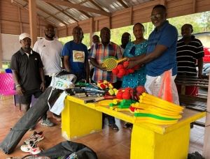 GTF Presents Tennis Equipment to Regional Associations, Academies