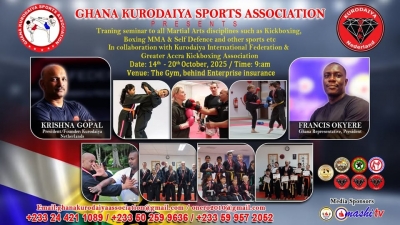 Kurodaiya Sports Association To Organise Martial Arts Seminar In October