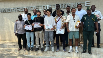 Boxing Club Drouais From France Thank Bukom Boxing Gym For Successful Training Tour In Accra