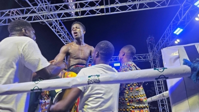 Africanus Neequaye Dances To Sweet Victory As He Beats Daniel Quaye To Win National Super Lightweight Title