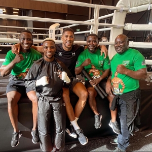 Team Joshua Seunzy Wahab Gets Inspiration From Heavyweight Champion Anthony Joshua in Riyadh