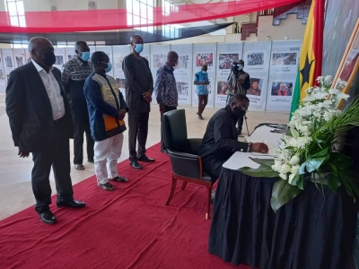 Ghana Olympic Committee Signs Rawlings&rsquo; Book Of Condolence, Mourns Sports Chief Director Frank Quist