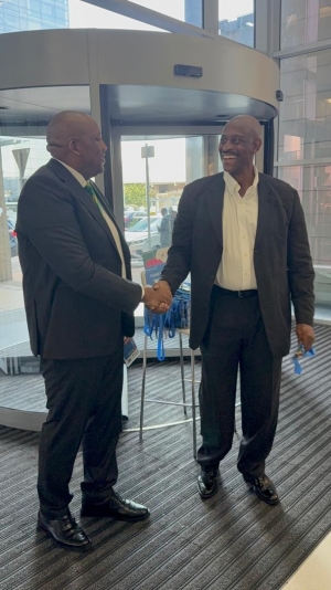 Rugby Africa President meets Minister of Sports, Arts And Culture of South Africa at Contract Signing between AFD SARU and Rugby Africa