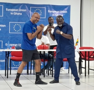 Professor Azumah Nelson Versus EU Ambassador At Bukom Boxing Arena On May 4 In ‘Diplo Rumble’