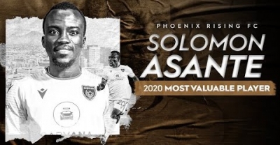 Solomon Asante Named MVP For 2020 USL Championship Season