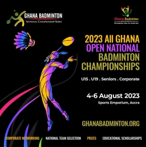 All Ghana Open National Badminton Championship At Trust Sports Emporium From Aug 4-6