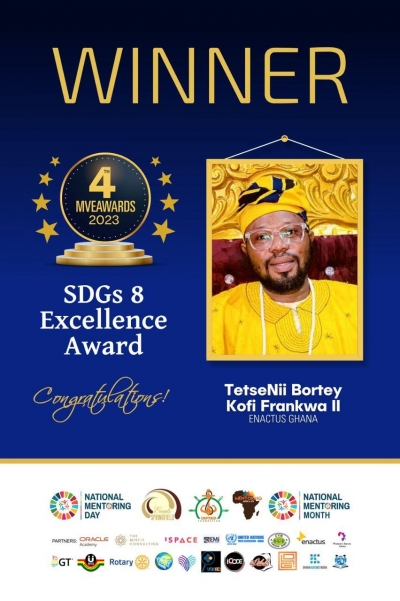 Tetse Bortey Kofi Frankwa II honoured at 2023 MVE Awards